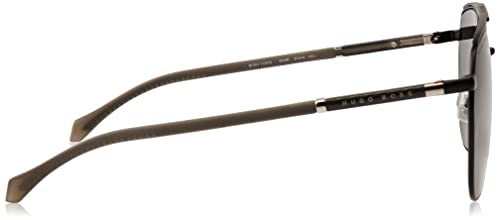 Hugo Boss Matte Black/Grey Men Sunglasses