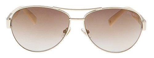 JIMMY CHOO Women's Light Gold/Brown Mirror Sunglasses