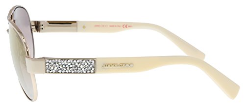 JIMMY CHOO Women's Light Gold/Brown Mirror Sunglasses