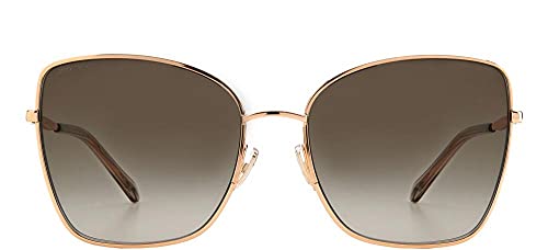 Jimmy Choo Rose Gold/Brown Shaded Women Sunglasses