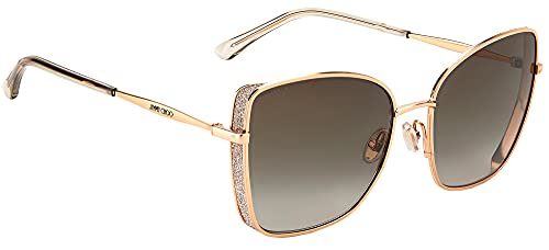 Jimmy Choo Rose Gold/Brown Shaded Women Sunglasses