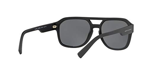 Armani Exchange Men's Rectangular Sunglasses, Matte Black