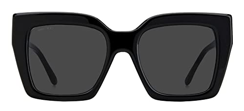 JIMMY CHOO Crystal Eleni/G Black/Gold Sunglasses 53mm
