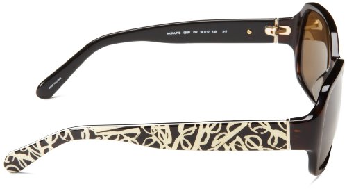 Kate Spade Women's Akira Rectangular Tortoise Polarized Sunglasses