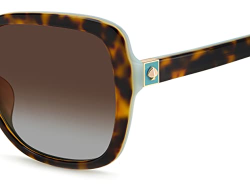 Kate Spade Women's Havana Square Sunglasses, Brown Gradient