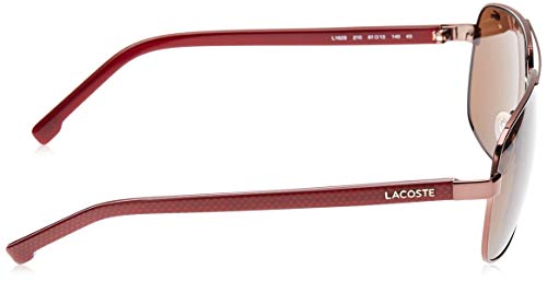 Lacoste Men's Brown Rectangular Sunglasses, 61mm