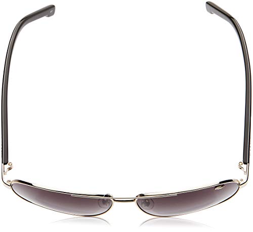 Golden brown Lacoste men's rectangular sunglasses, 61 mm