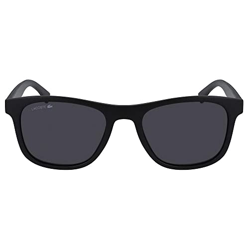 Lacoste Men's Rectangular Sunglasses, Matte Black 53mm