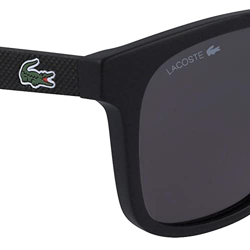 Lacoste Men's Rectangular Sunglasses, Matte Black 53mm