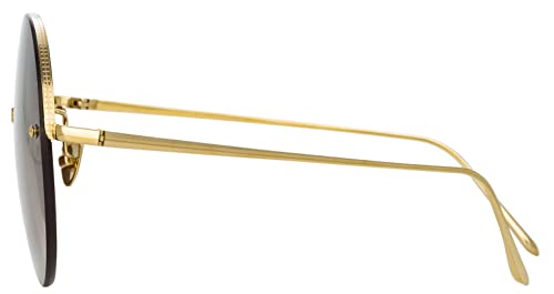 Adrienne Sunglasses in Light Gold/Dusk Gradient by Linda Farrow