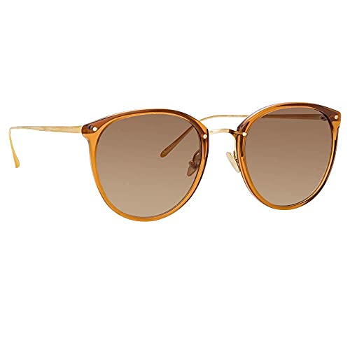 Linda Farrow Calthorpe Sunglasses Tobacco Light Gold Brown