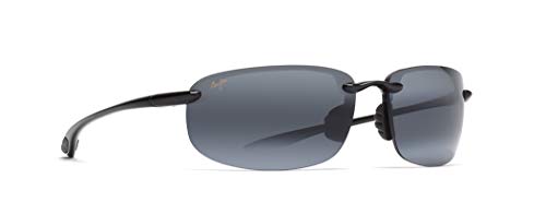 Maui Jim Hookipa Polarized Sunglasses, Gloss Black/Neutral Grey