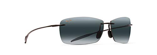 Maui Jim Lighthouse Polarized Sunglasses, Gloss Black/Neutral Grey