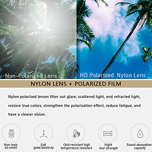 JULI Polarized Sunglasses for Men Women Driving Fishing Baseball