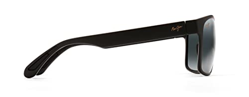 Maui Jim Red Sands Polarized Sunglasses, Matte Black/Neutral Grey