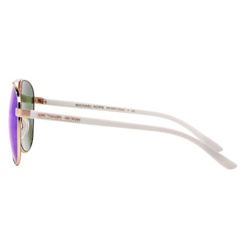 Michael Kors Rose Gold White Pilot Sunglasses 59mm