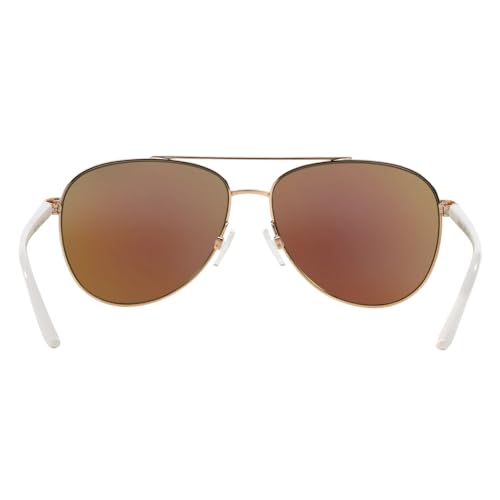 Michael Kors Rose Gold White Pilot Sunglasses 59mm