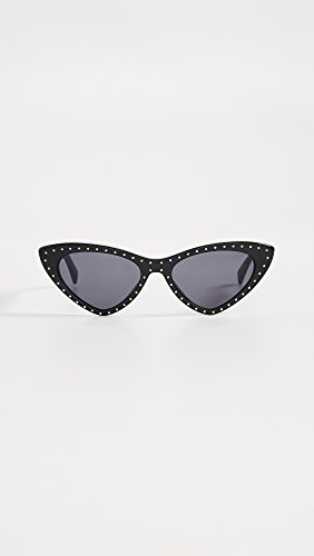 Moschino Women's Cat Eye Sunglasses, Black/Grey Blue