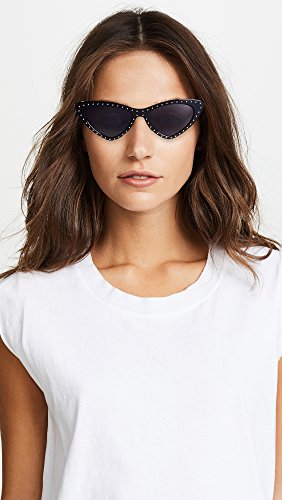 Moschino Women's Cat Eye Sunglasses, Black/Grey Blue