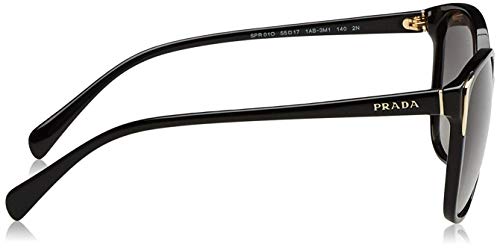 Prada PR01OS Black Sunglasses with Gray Gradient Lens