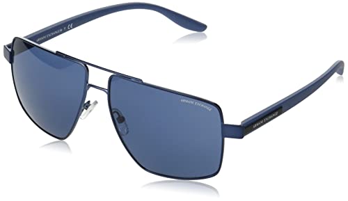 AX Armani Exchange Matte Blue Square Sunglasses