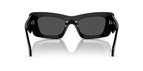 Prada Black Cat-Eye Sunglasses Grey Lens