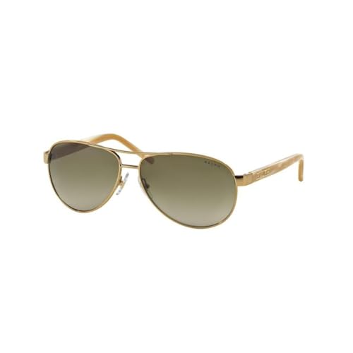 Ralph Lauren Women's Gold Aviator Sunglasses, Gradient Brown