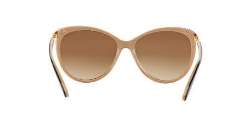 Ralph Women's Black Sunglasses with Nude & Gold Frame