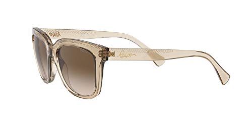 Ralph Lauren Women's Round Sunglasses, Shiny Brown Gradient