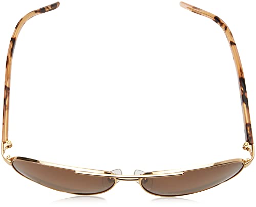 Ralph Lauren Women's Shiny Gold Aviator Sunglasses
