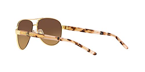 Ralph Lauren Women's Shiny Gold Aviator Sunglasses
