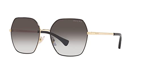 Ralph Lauren Women's Square Sunglasses Shiny Gold/Grey