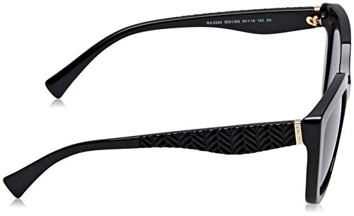 Ralph Lauren Women's RA5254 Butterfly Sunglasses, Black/Grey, 54mm