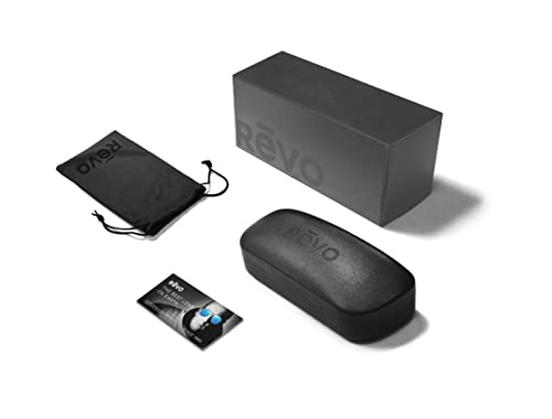Revo Sunglasses Crawler XL: Matte Black Blue Water