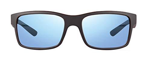Revo Sunglasses Crawler XL: Matte Black Blue Water