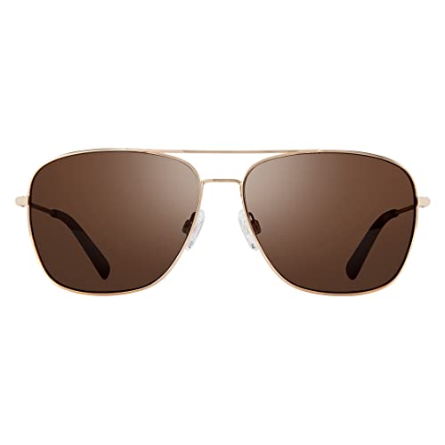 Revo Polarized Sunglasses: Metal Navigator with Terra Lens