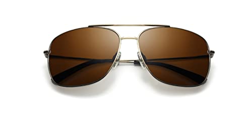 Revo Polarized Sunglasses: Metal Navigator with Terra Lens