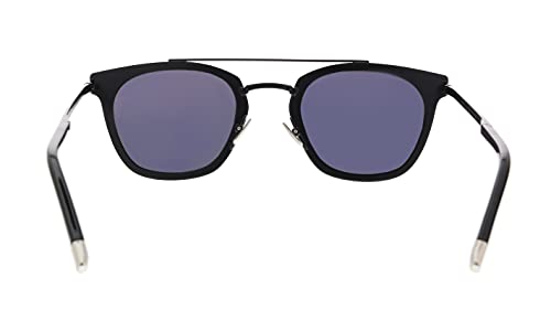 Saint Laurent Black Matte Frame Sunglasses, Grey Lenses