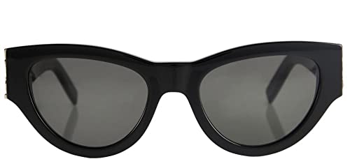 Saint Laurent Women's Glam Cat Eye Sunglasses, Black