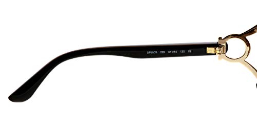Salvatore Ferragamo Oval Sunglasses Brown/Gold SF600S 61mm