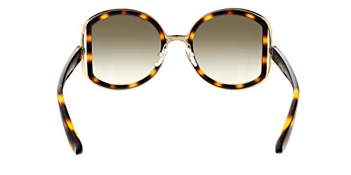 Salvatore Ferragamo SF719S Womens Havana/Gold Sunglasses 52mm