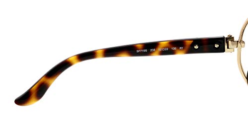 Salvatore Ferragamo SF719S Womens Havana/Gold Sunglasses 52mm