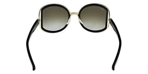 Salvatore Ferragamo Ladies Black Sunglasses - SF719S-001, 52/22/130