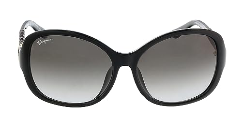 Salvatore Ferragamo SF744SLA 001 Black/Grey Gradient Sunglasses