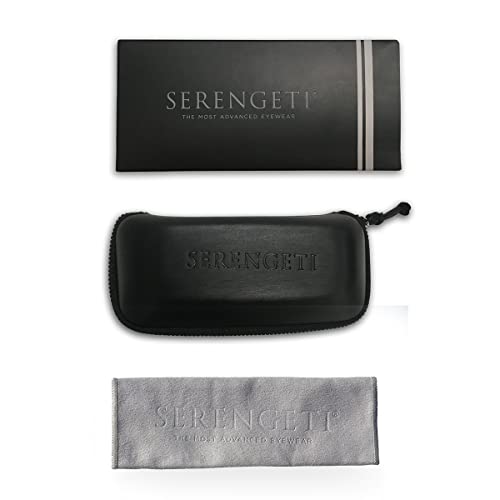 Serengeti Matte Black Aviator 2.0 sunglasses, Large Size
