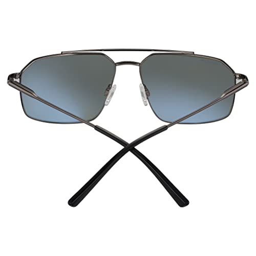 Serengeti Wayne Shiny Dark Gunmetal Polarized Sunglasses, Medium