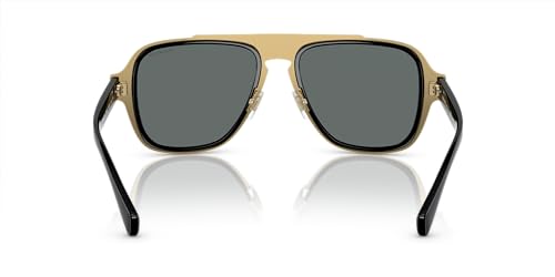 Versace Black Frame Sunglasses with Dark Grey Lenses