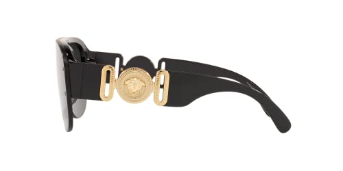 Versace Black Frame Sunglasses with Dark Grey Lenses