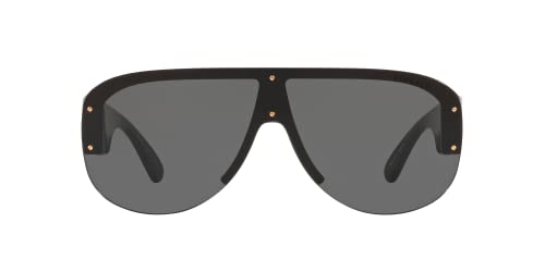 Versace Black Frame Sunglasses with Dark Grey Lenses