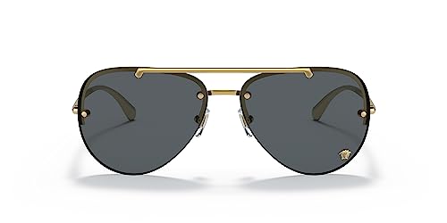 Versace Gold/Dark Grey Sunglasses One Size VE2231